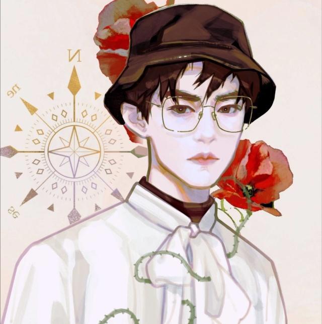 易烊千玺饭绘动漫图，玫瑰花小王子驾到