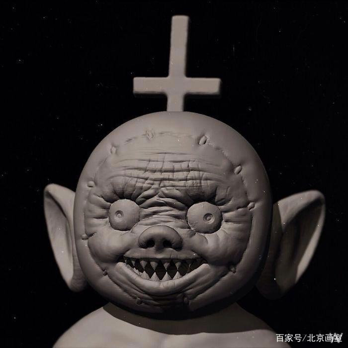他创作“黑暗”风格卡通人物，小猪佩奇的纹身竟然是自己