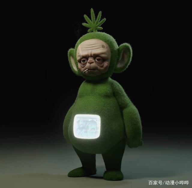 这位画师的3D动漫角色，实在“毁童年”，连海绵宝宝都能吓哭小孩