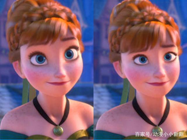 当迪士尼公主的3D大眼，改成正常人比例，爱莎公主“变丑”了？