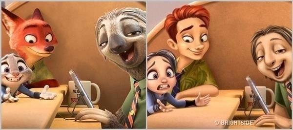 当五大动漫在外国画师手中拟人化，功夫熊猫成光头，闪电犹如本尊