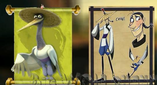 当功夫熊猫变成人，反派最帅，阿宝变成光头！