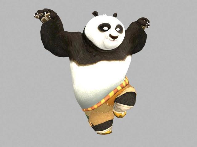 《功夫熊猫》这部动漫，阿宝是个胖熊猫，但是他的偶像是功夫明星