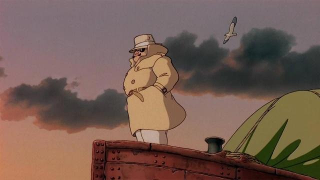 动漫红猪，飞行员是一只猪，过往丰富迷倒两个女人