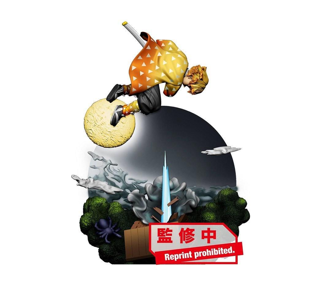 日本人气动漫鬼灭之刃推出小尺寸盒玩，再现动画里的经典场景