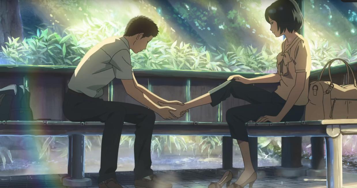 《言叶之庭》是一部“足控”动漫，导演新海诚坦言，喜欢女性的脚