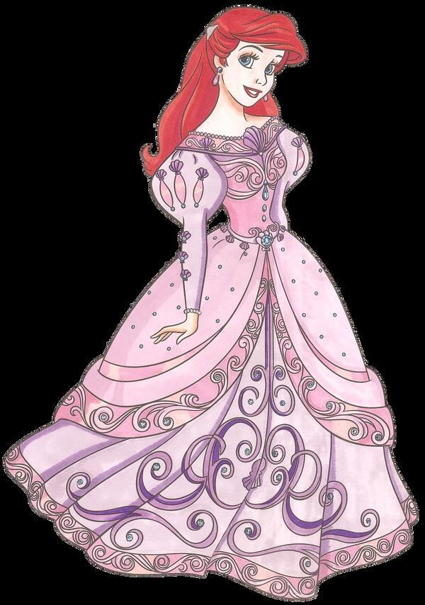 当迪士尼公主穿上蕾丝花边礼服，贝儿公主简直太美艳了！