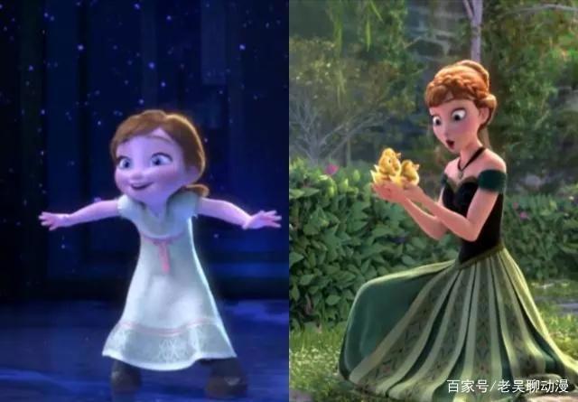 迪士尼公主5岁vs18岁，艾莎公主越长越漂亮，她却越长越残