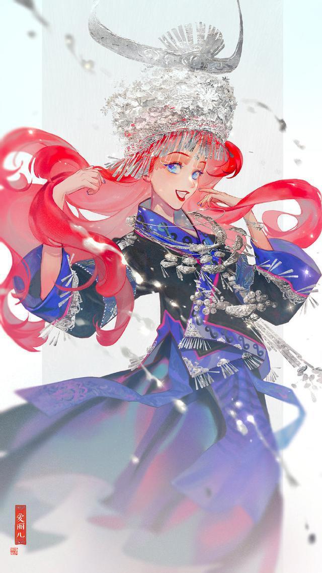 当迪士尼的公主换上古风，乐佩公主变成花旦，花木兰化身女将军！