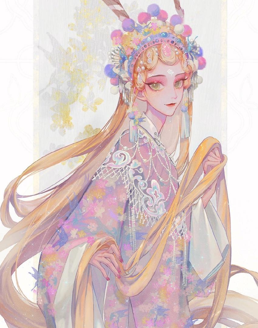 迪士尼公主换“画风”，长发公主花旦名角，茉莉公主西域风情万种