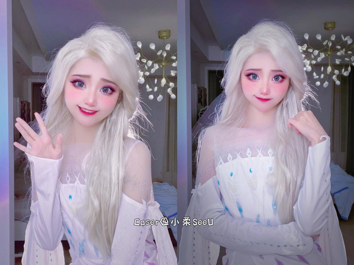 又兴起迪士尼公主Cosplay，都说国内无人能战，那是小柔还没上场