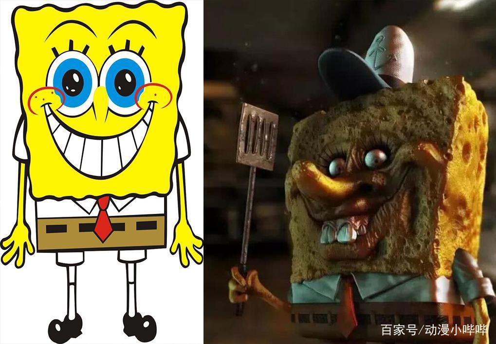 《海绵宝宝》全员被“丧尸化”，看到派大星这笑容，网友：毁童年