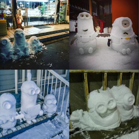 上海下个雪人人变段子手，日本下场雪却个个变动漫高手