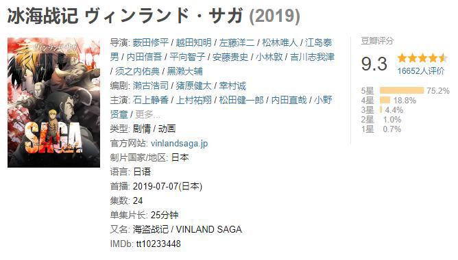 《冰海战记》动漫，开播评分9.5的神作，维京时代的史诗