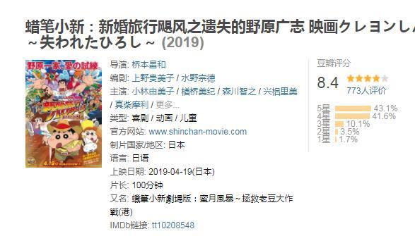 19年剧场《蜡笔小新：新婚旅行飓风之遗失的野原广志》