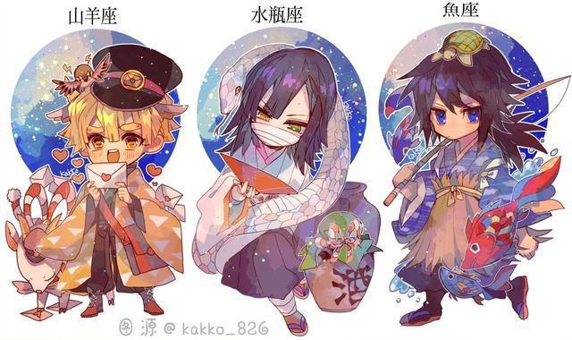 12星座与《鬼灭之刃》结合，每个星座代表一个角色，你代表谁？