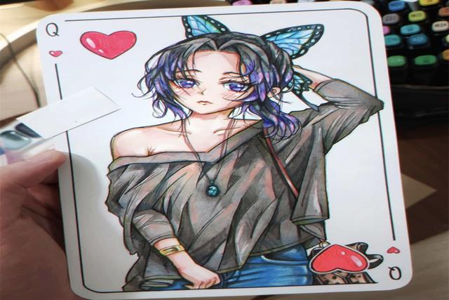 当动漫角色进入扑克牌，《火影忍者》帅气，炭治郎兄妹惊艳