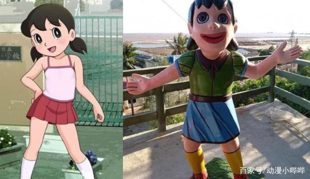 动漫雕像“毁童年”，躲过了阴间皮卡丘，看到哆啦A梦，太辣眼！