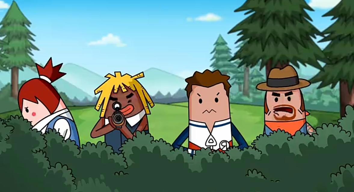 看《香肠派对》四个香肠人组团爆笑吃鸡