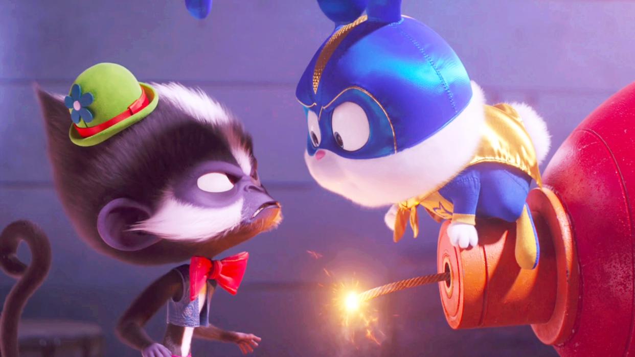 爱宠大机密2：这才叫窜天猴，不管在哪猴都能成焦点，还会洛基摔