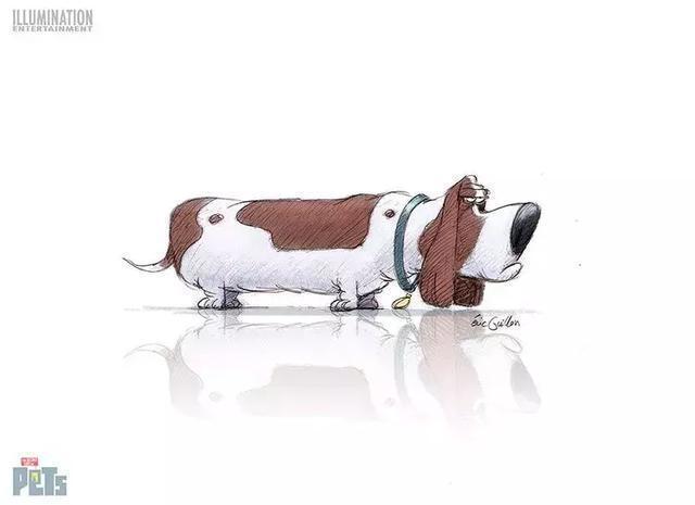 《爱宠大机密》原画欣赏，2D和3D的可爱程度仿佛差了一个银河