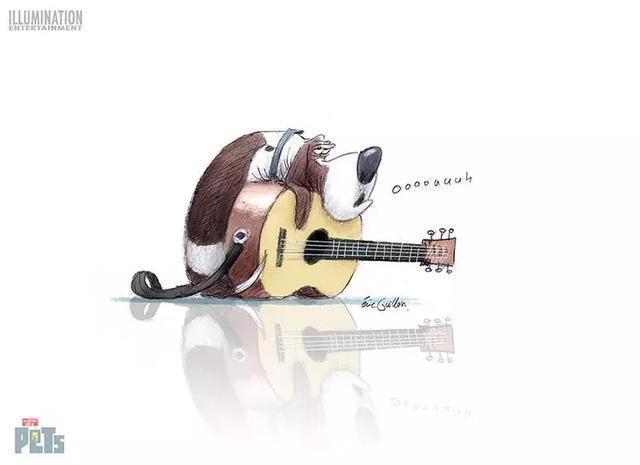 《爱宠大机密》原画欣赏，2D和3D的可爱程度仿佛差了一个银河