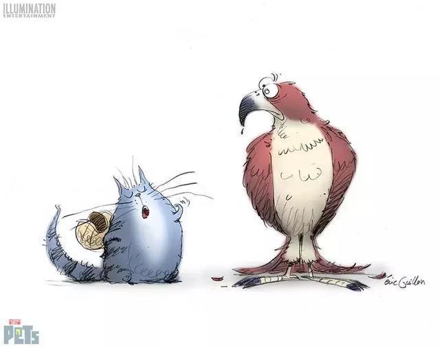 《爱宠大机密》原画欣赏，2D和3D的可爱程度仿佛差了一个银河