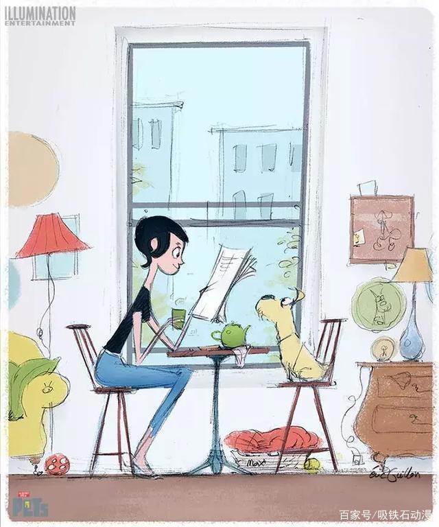 《爱宠大机密》原画欣赏，2D和3D的可爱程度仿佛差了一个银河