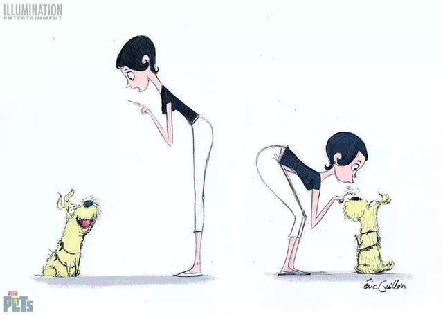 《爱宠大机密》原画欣赏，2D和3D的可爱程度仿佛差了一个银河