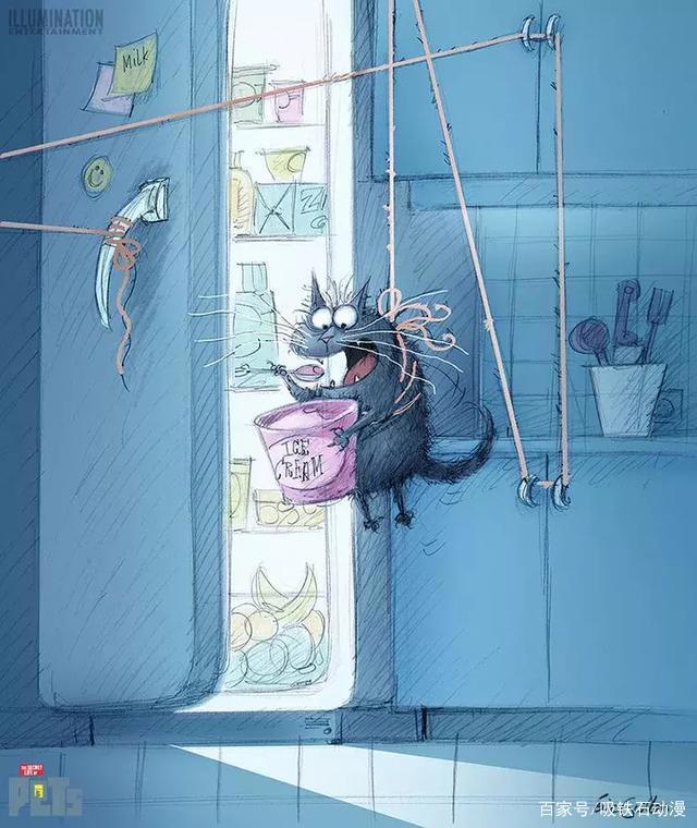 《爱宠大机密》原画欣赏，2D和3D的可爱程度仿佛差了一个银河