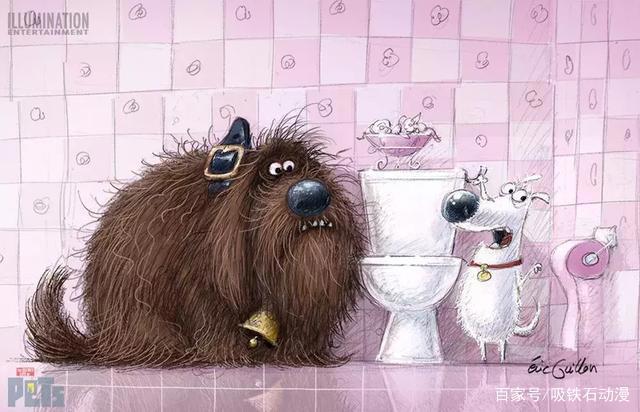 《爱宠大机密》原画欣赏，2D和3D的可爱程度仿佛差了一个银河