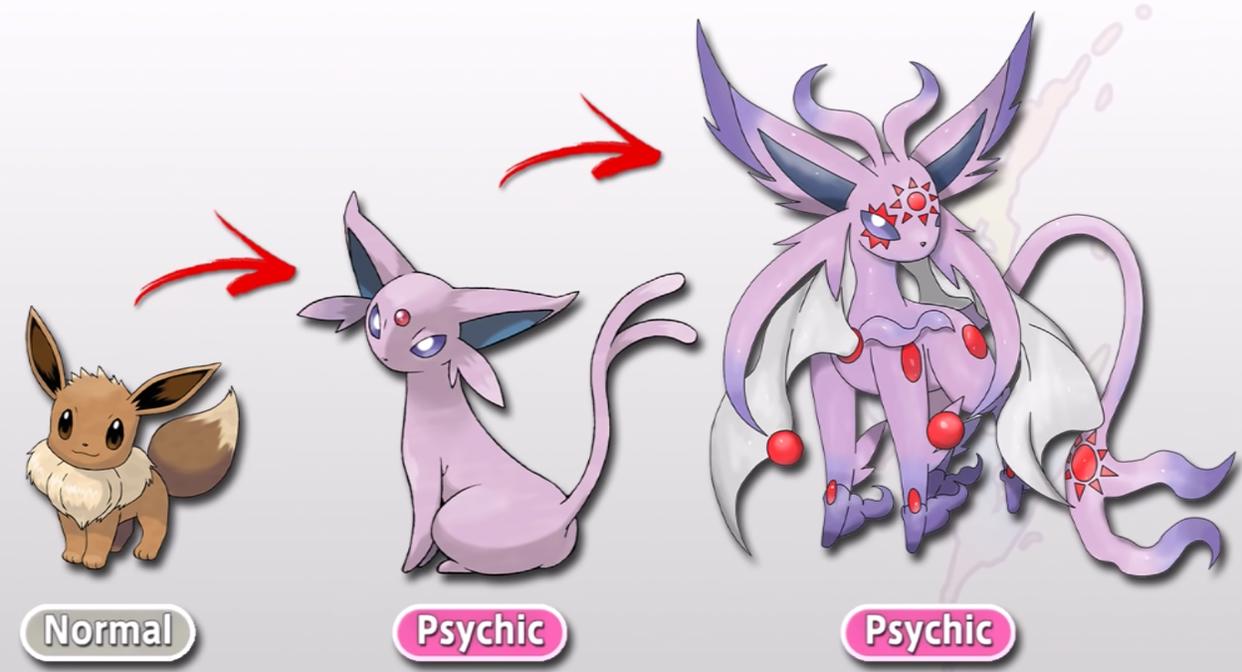 精灵宝可梦：伊布Mega进化，仙子伊布深中我心，叶伊布是草中精灵