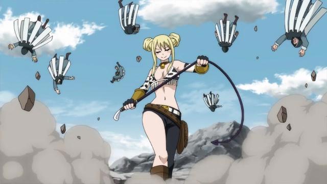 《妖精的尾巴最终季》：纳兹对格雷说：“看，我抓到一万落单的”