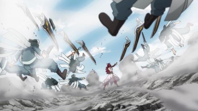 《妖精的尾巴最终季》：纳兹对格雷说：“看，我抓到一万落单的”