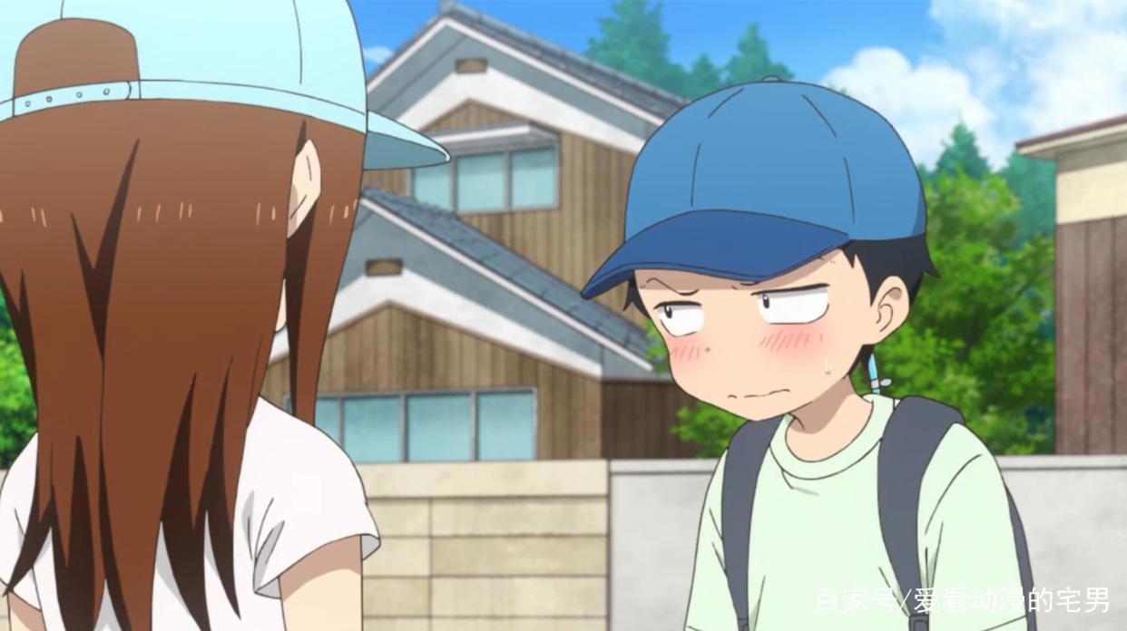 擅长捉弄的高木同学：西片终于勇敢的A上去，把高木给高兴得不行