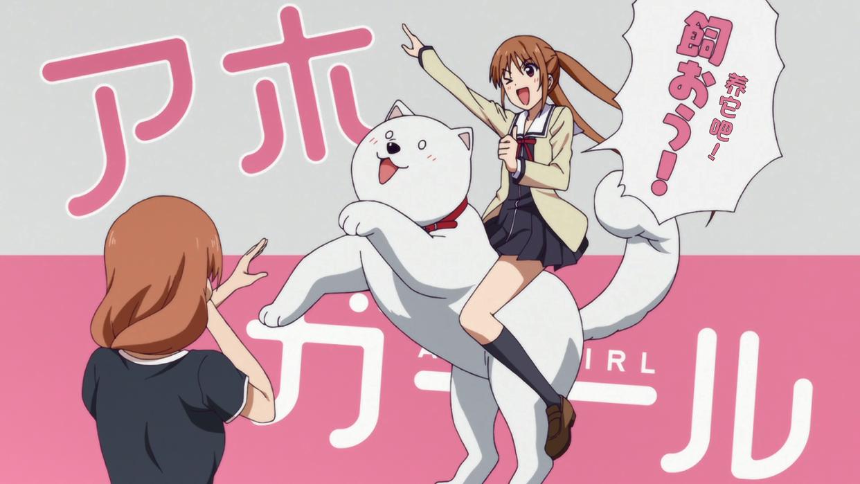 动漫中的少女与狗，如果狗子不能骑，那养它还有何用