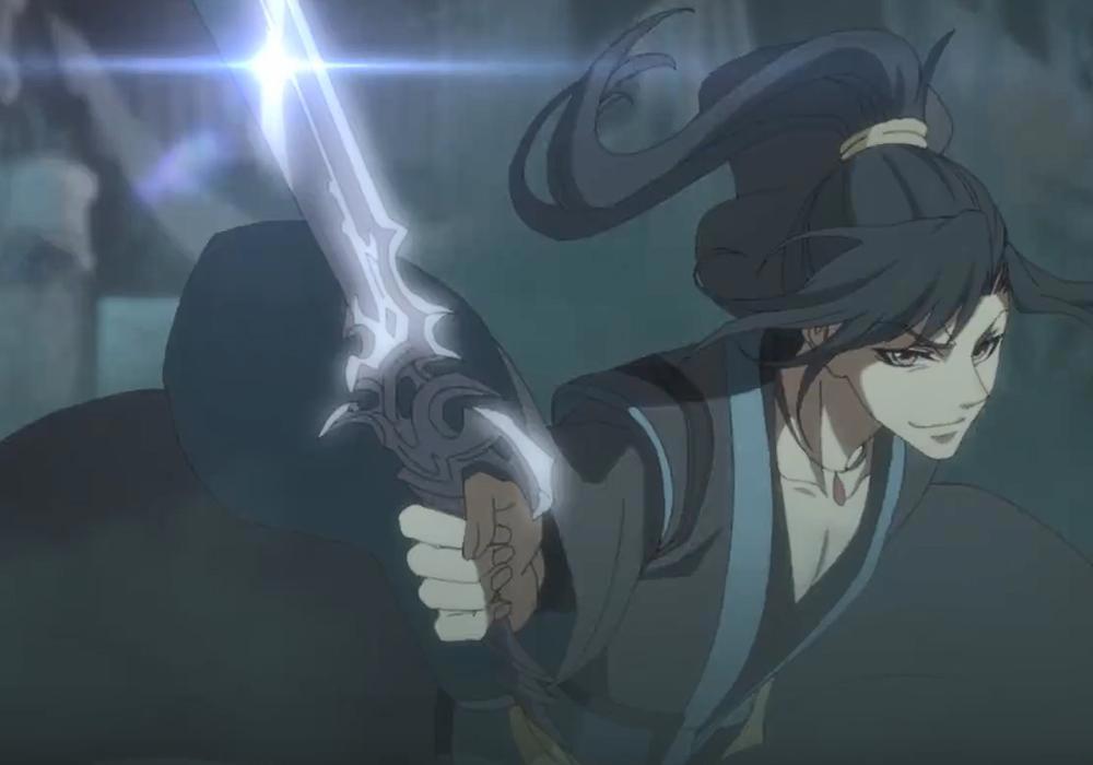 《魔道祖师》薛洋想偷袭羡羡，蓝湛在不会得逞，点睛召将看着好疼