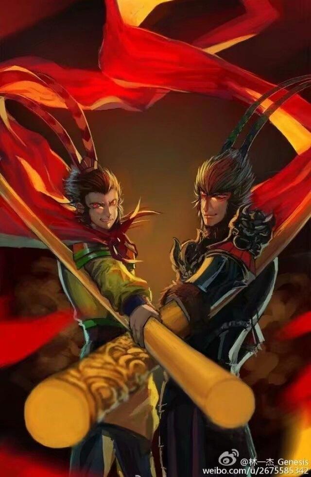 这可能是我在二次元见过最帅的孙悟空了，别拦我，我要给他生猴子