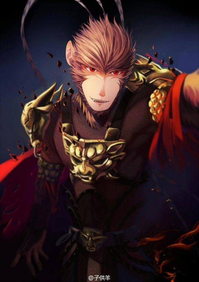 这可能是我在二次元见过最帅的孙悟空了，别拦我，我要给他生猴子