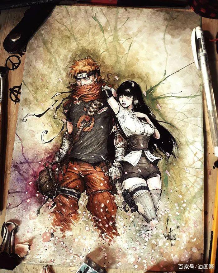 经典动漫角色集体黑化，鸣人还不算帅，最好看的让人意料不到