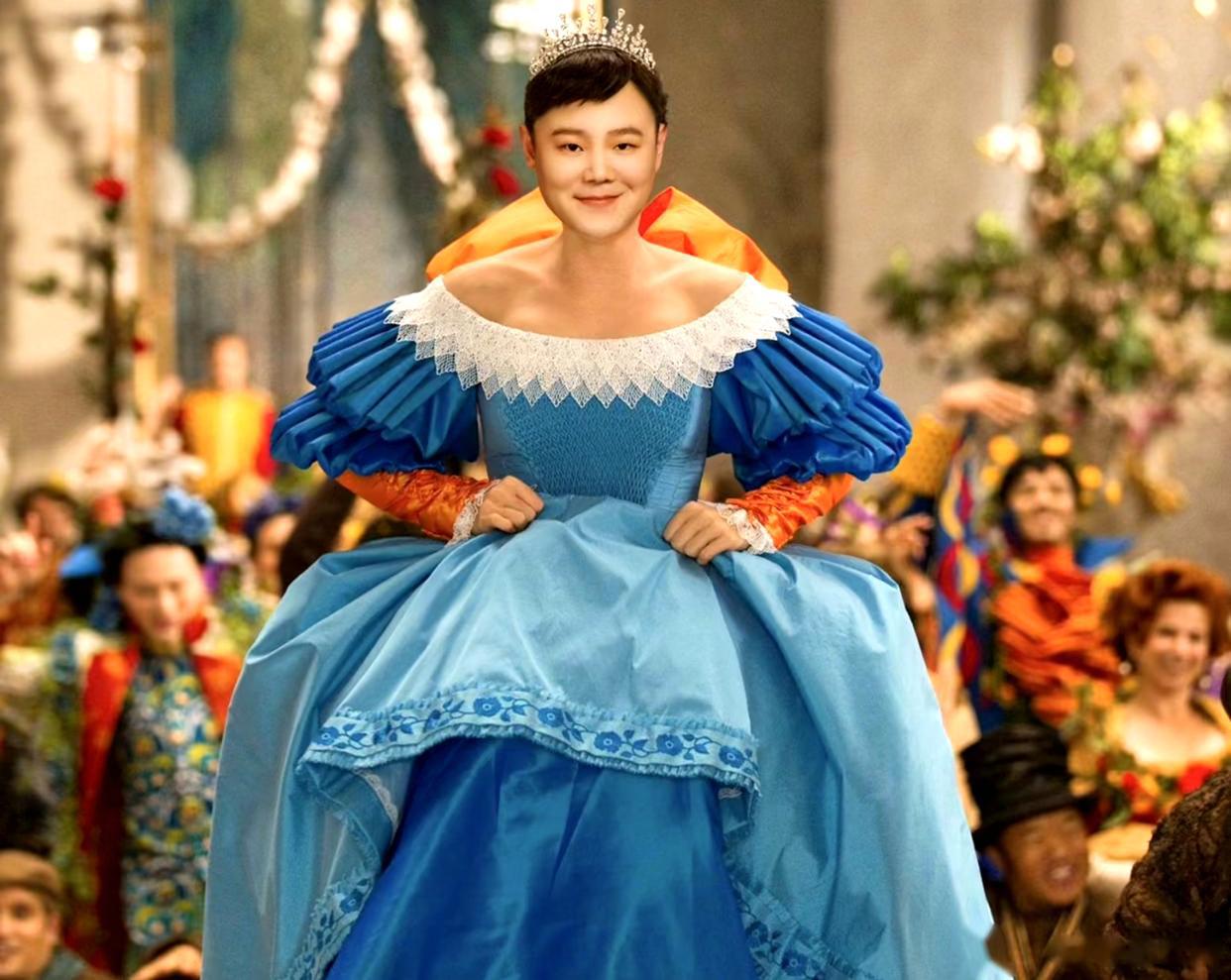 小岳岳进入二次元，6组动漫“P图”作品吸睛，芭比小岳岳像位公主