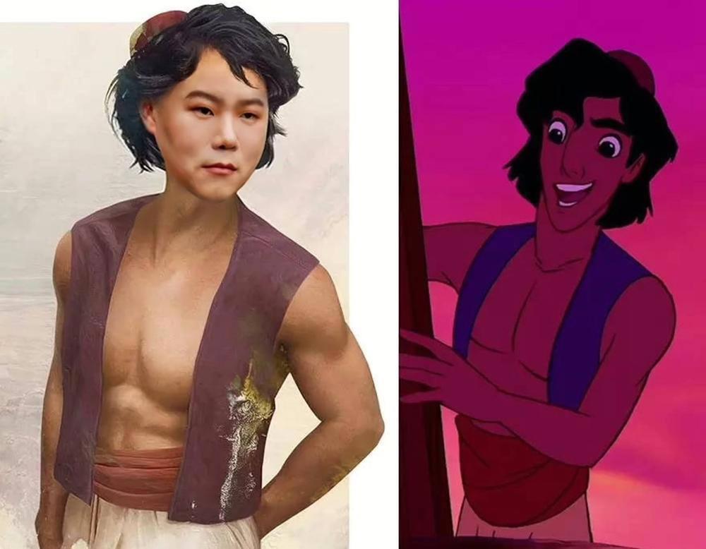 小岳岳进入二次元，6组动漫“P图”作品吸睛，芭比小岳岳像位公主