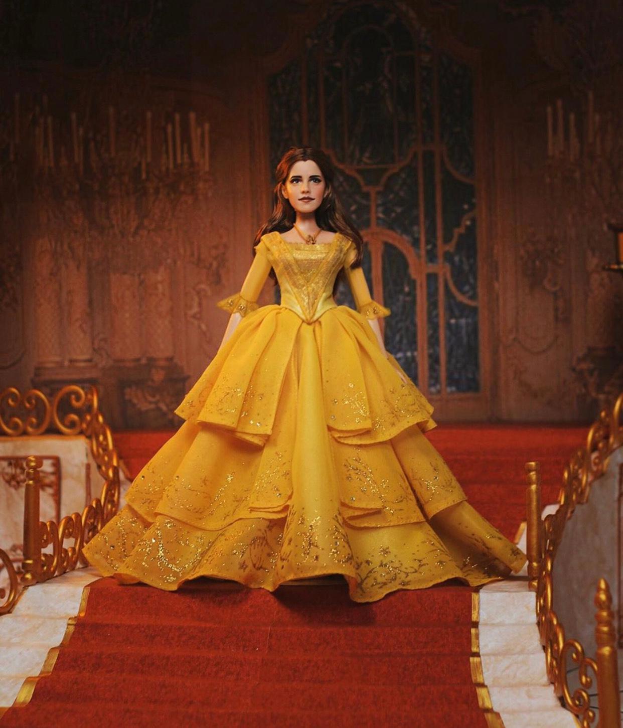 迪士尼公主化身“芭比娃娃”，粉丝自制太逼真，可惜有钱都买不到