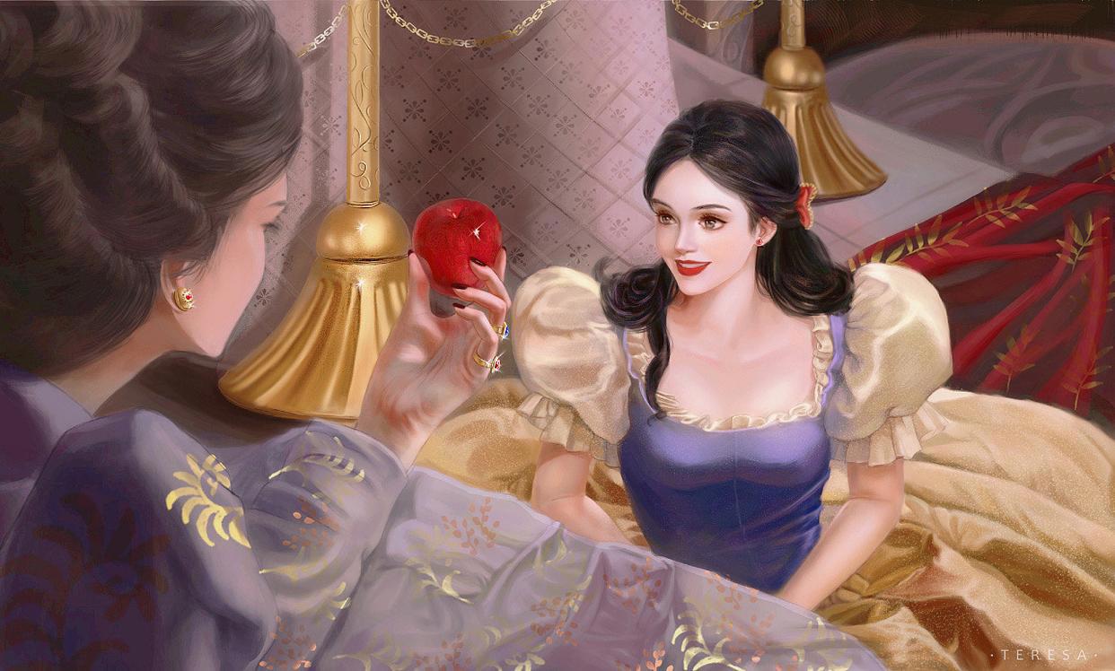 迪士尼公主“AI塑脸”已看腻，“芭比风”有新意，长发白雪认不出