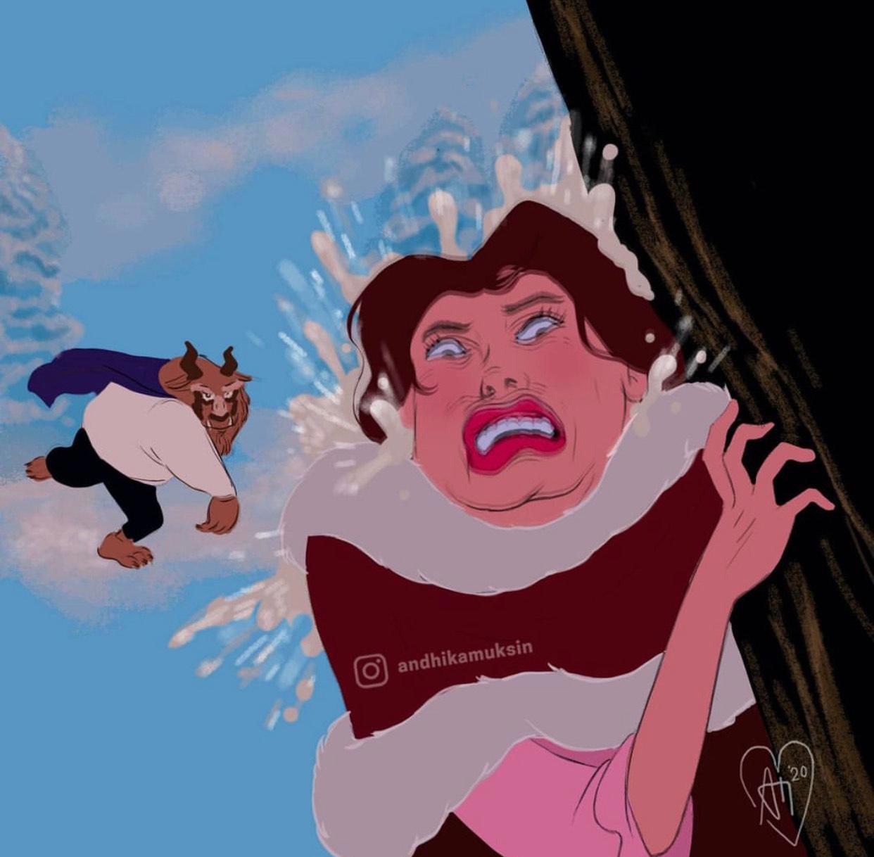 “性转”后的迪士尼公主，“丑”得难分伯仲，灰姑娘都变成肌肉男