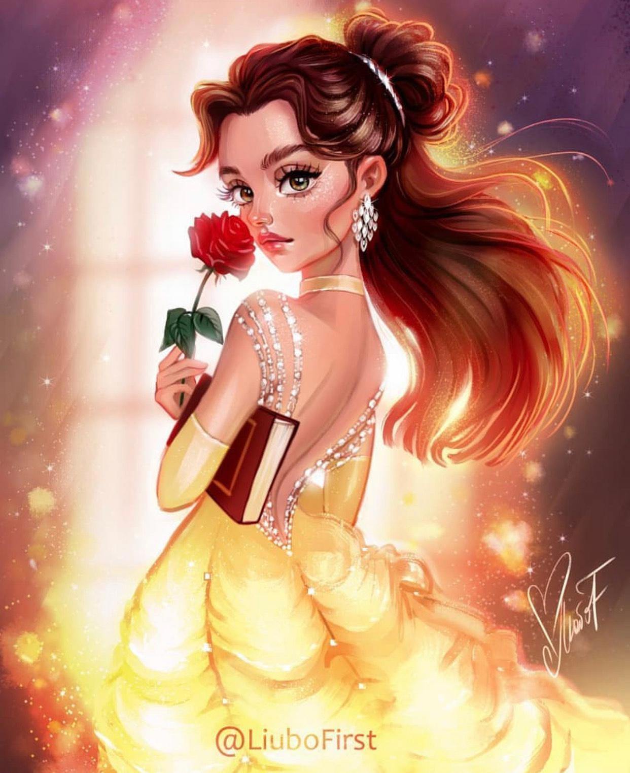 迪士尼公主碰上“芭比娃娃”画风，秒变幼齿小女孩，但身材真不像