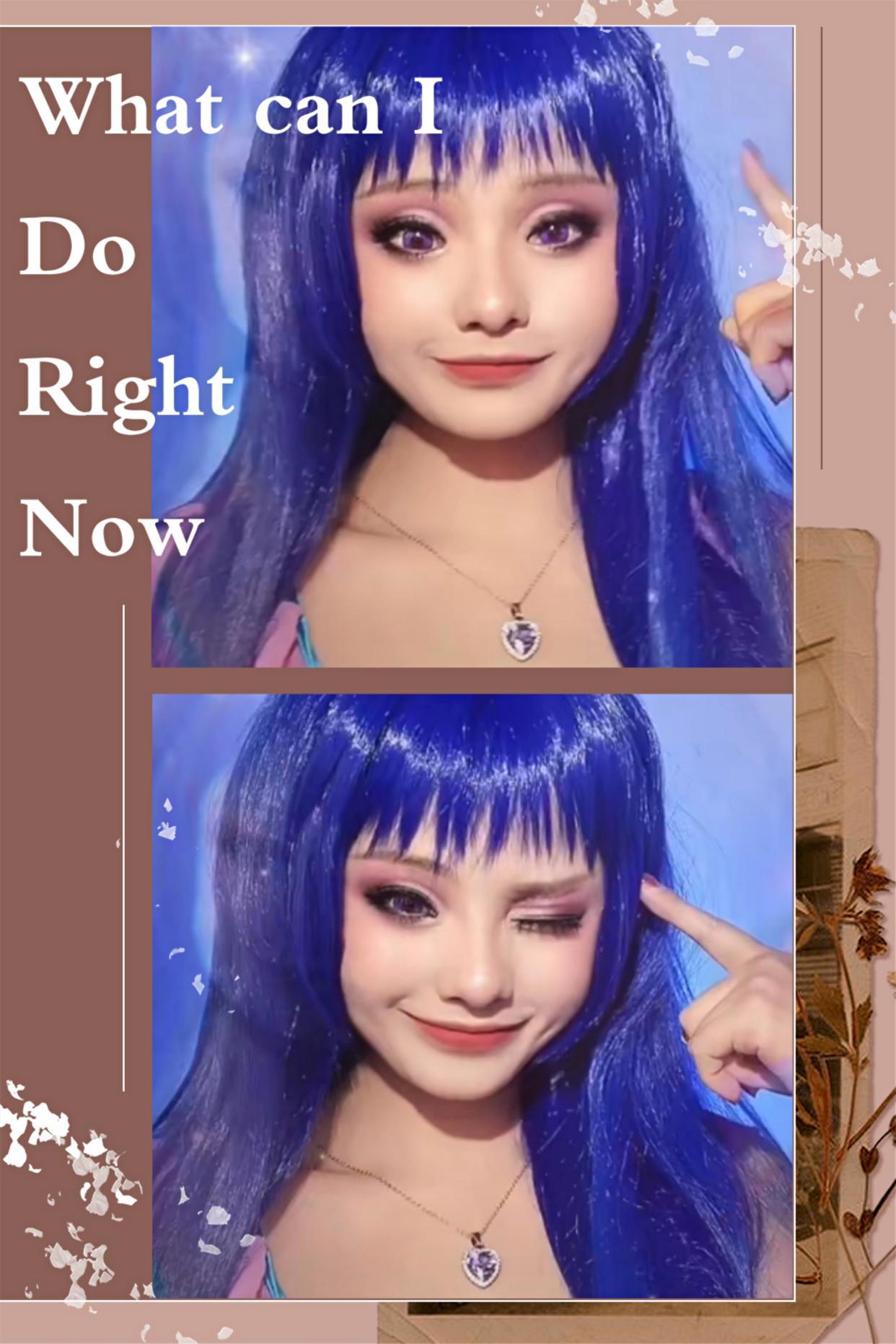 宝藏女孩仿妆叶罗丽角色，陈思思太俏皮，冰公主超还原