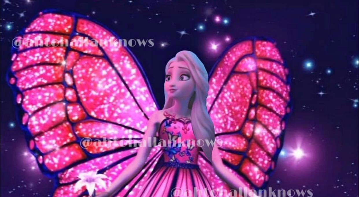 变成“芭比娃娃”的迪士尼公主，双重少女心暴击，粉嫩艾莎也很美