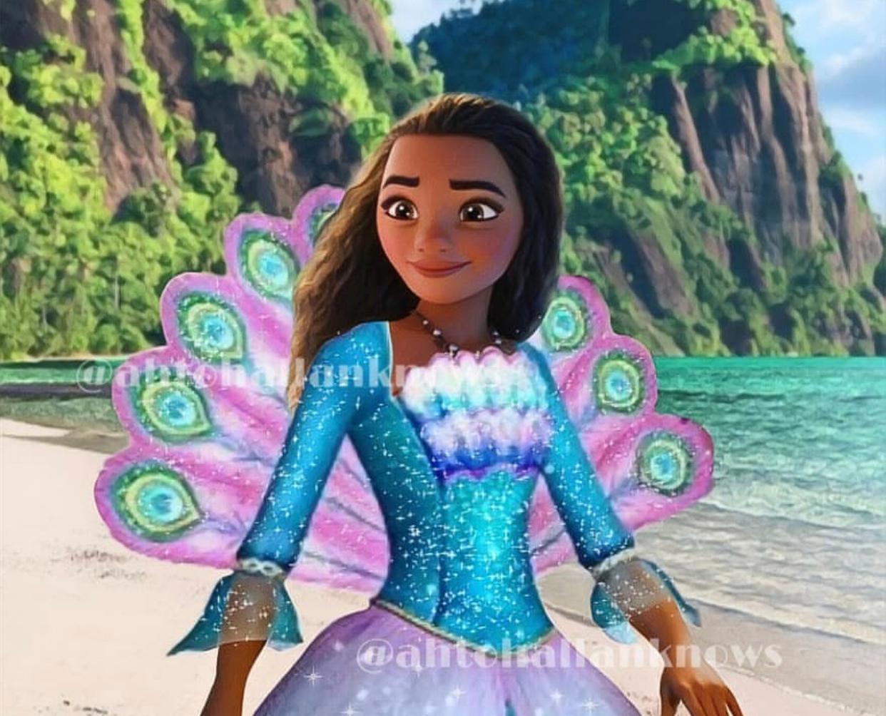 变成“芭比娃娃”的迪士尼公主，双重少女心暴击，粉嫩艾莎也很美