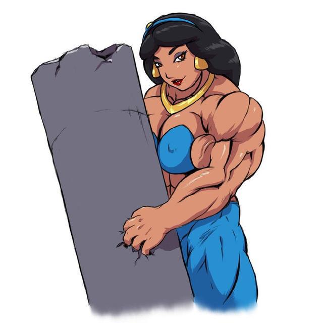 当迪士尼公主变成金刚芭比，白雪公主萝莉脸，花木兰肌肉身体逆天